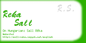 reka sall business card
